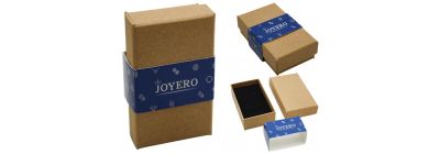 Caja joyero kraft marrón