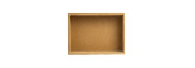 Caja madera rectangular marron