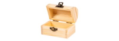 Cofre madera beige