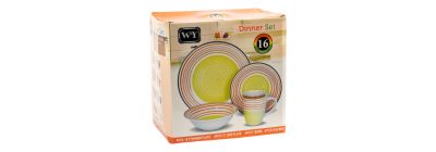 Vajilla cerámica rayas surtido