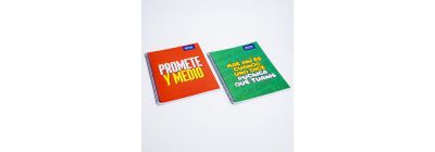 Cuaderno espiral estampado frases Costa Rica 100h surtido