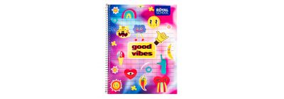 Cuaderno espiral estampado 100h surtido