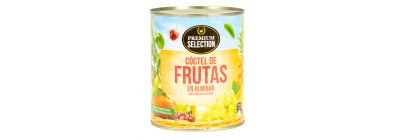 Coctel frutas almíbar