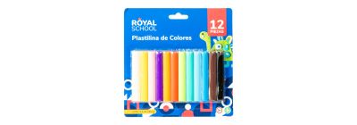 Plastilina barra lisa 12und 180g +3a surtido