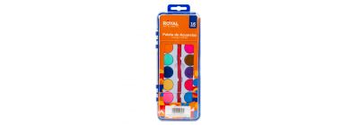 Pintura acuarela con pincel 16 colores