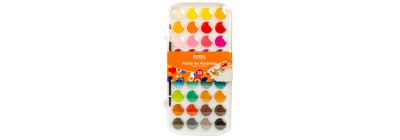 Pintura acuarela con pincel 36 colores