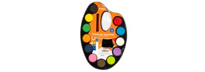 Pintura acuarela con pincel 12 colores