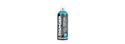 Pintura acrílica aerosol para alta temperatura azul mate