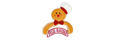 Peluche colgante galleta navideña