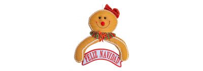 Peluche colgante galleta navideña