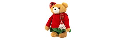 Peluche navideño oso plegable