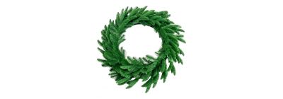 Corona artificial navideña 50cm verde