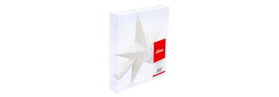 Estrella navideña para árbol 20cm blanco
