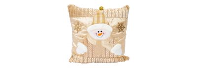 Cojín muñeco nieve afelpado