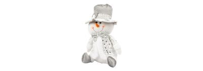 Peluche muñeco de nieve navideño