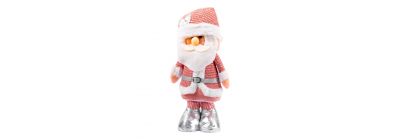 Peluche Santa afelpado rosado