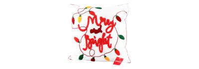 Cojín bordado navideño