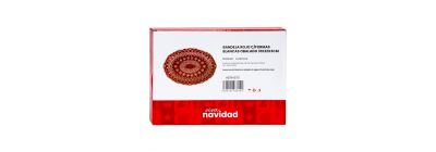 Bandeja cerámica navideña estampada
