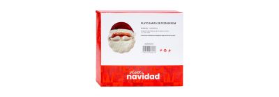 Bandeja figura Santa navideña