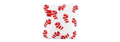 Cojín bordado navideño