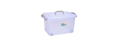 Caja organizadora con asa y ruedas 20l
