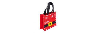 Bolsa tela estampado Santa