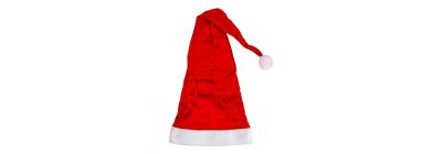 Gorro afelpado rojo y blanco