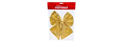 Lazo navideño dorado