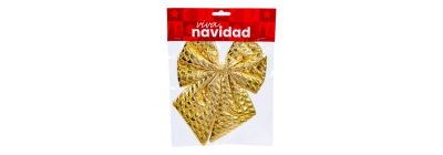 Lazo navideño dorado