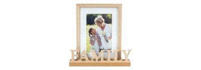 Portaretrato madera family beige