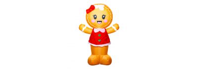 Inflable galleta jengibre niña
