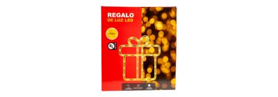 Figura luminosa regalo navideño