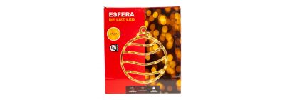 Figura luminosa esfera navideña