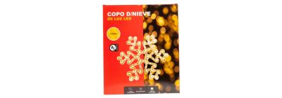 Figura luminosa navideña copo nieve