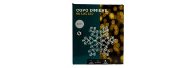 Figura luminosa navideña copo nieve