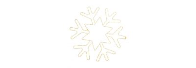 Copo de nieve luz cálida