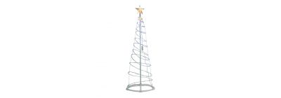 Árbol espiral LED multicolor