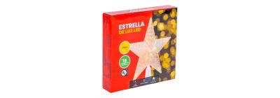 Estrella para árbol luz cálida 