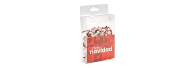 Luz cálida navideña pingüinos