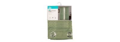 Cortina verde blackout con relieve