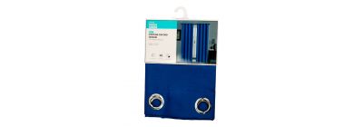 Cortina relieve azul