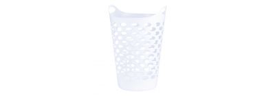 Canasta plástica para ropa 80l blanco
