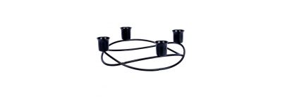 Candelabro metálico negro