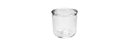 Portavela vidrio transparente