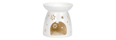 Quemador navideño diseño relieve