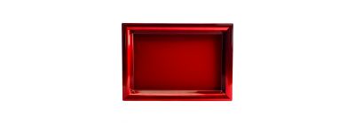 Bandeja navideña roja