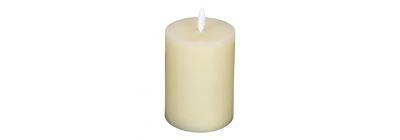 Vela decorativa blanca