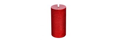 Vela decorativa roja