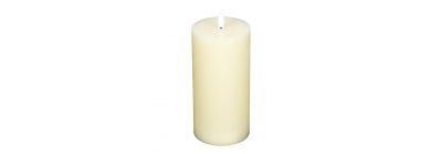 Vela decorativa blanca