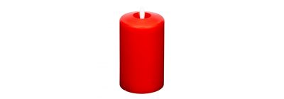 Vela decorativa plástica roja